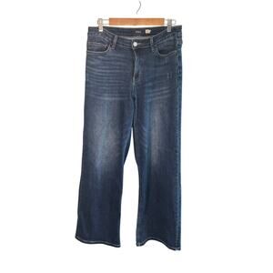 Oneso Dark Wash Blue Wide Leg Stretch Jeans Size 30